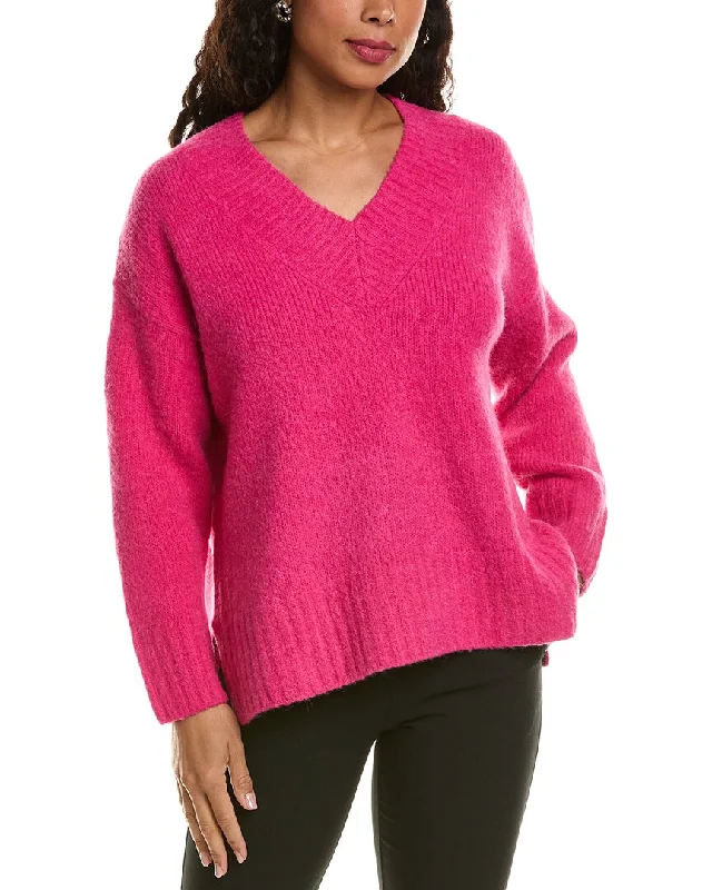 LaBiz Wool & Alpaca-Blend V-Neck Sweater