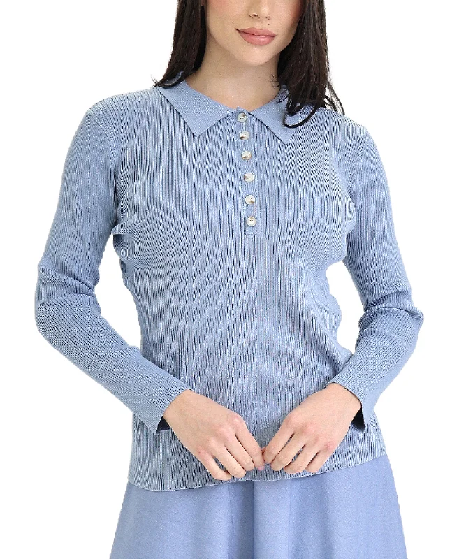 Knit Collar Top