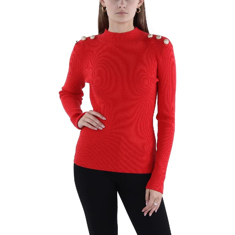 Generation Love Womens Paloma Knit Ribbed Pullover Sweater