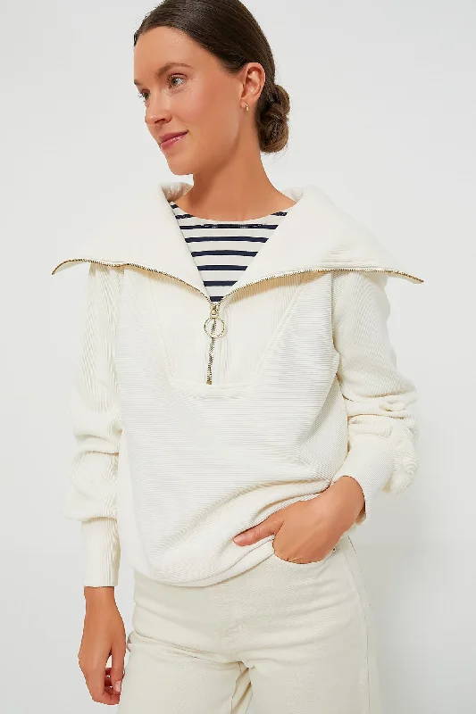 Ivory Vine Half Zip