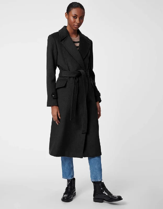 New Products Signature Belted Wool Coat