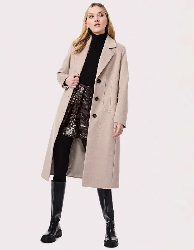 Fashionable In The Times City Chic Long Wool Coat for Women