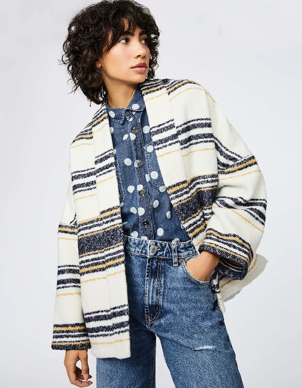 High Street Design CABIN STRIPE BLANKET JACKET