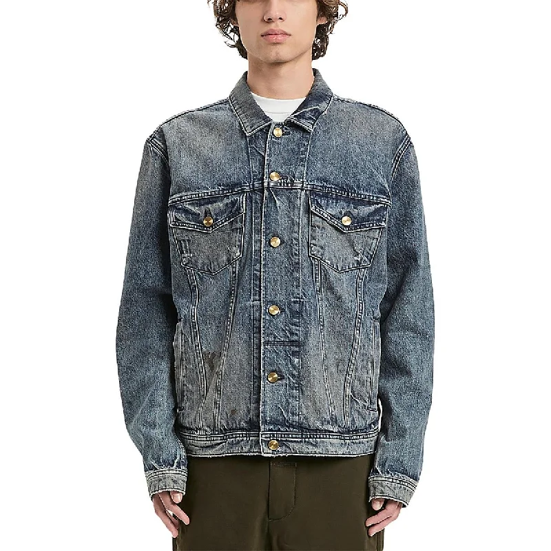 Age-reducing Style Vayder Womens Tozzi Lightweight Distressed Denim Jacket