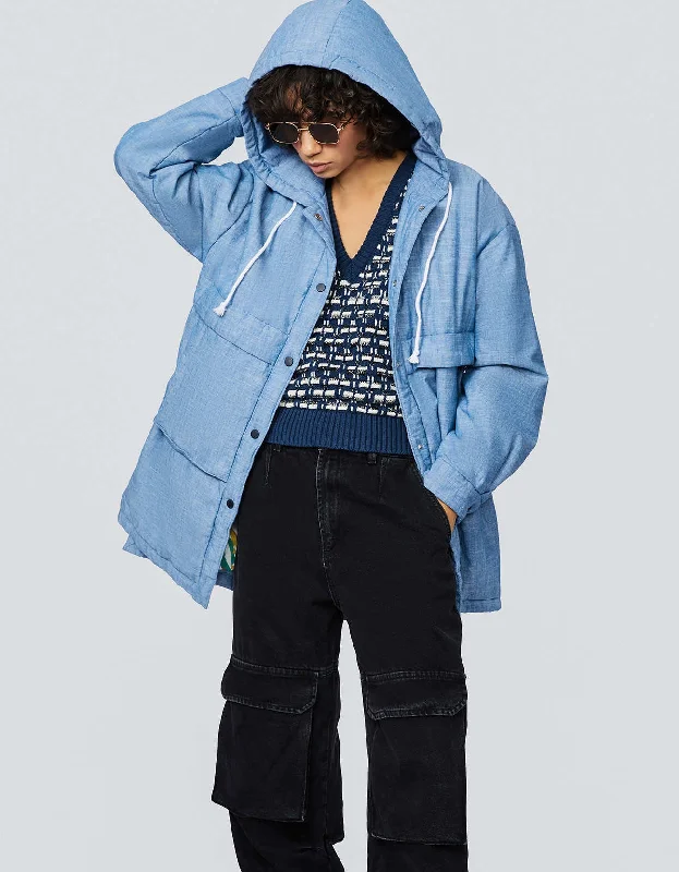 Comfortable Fashion Cotton Cargo Anorak Puffer