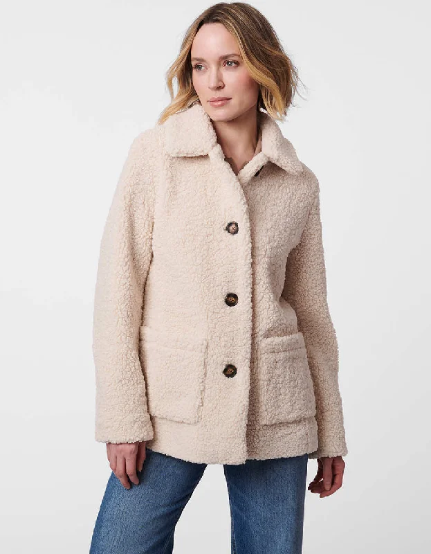 Classic Style Teddy Vegan Fur Jacket