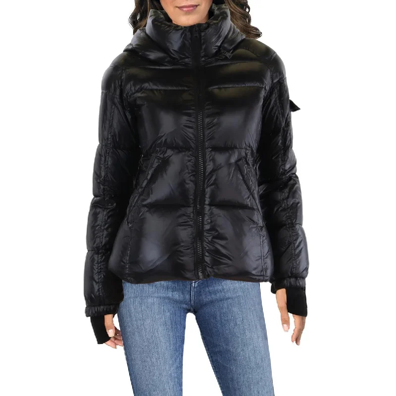 Fashion Wear S13/NYC Womens Kylie Quilted Gloss Puffer Jacket