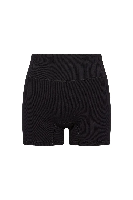 Elysian Short 4.5" - Black Lightweight Rib