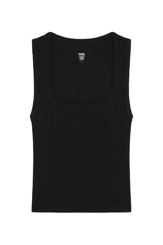 Tash Tank - Black Rib