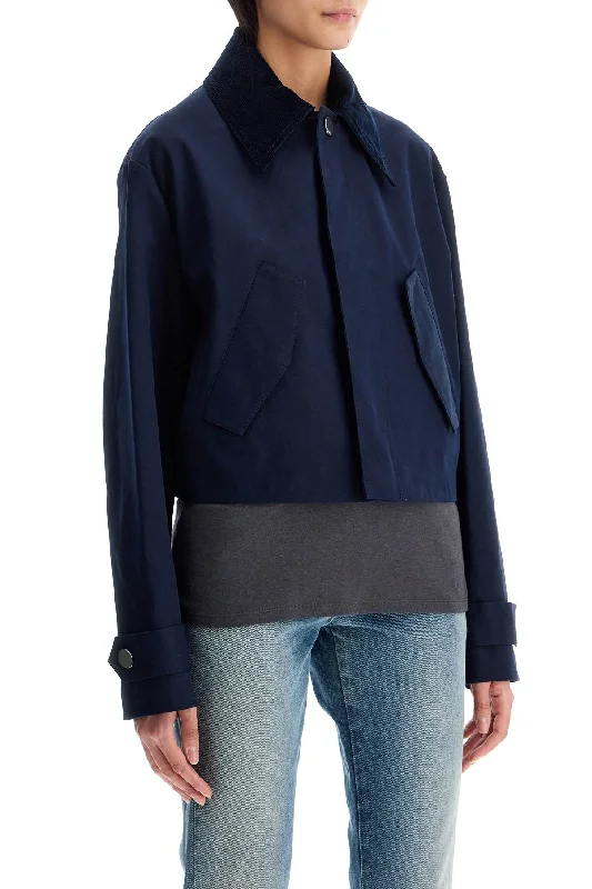 Leisure Travel Ami Alexandre Matiussi Cropped Canvas Jacket For Women