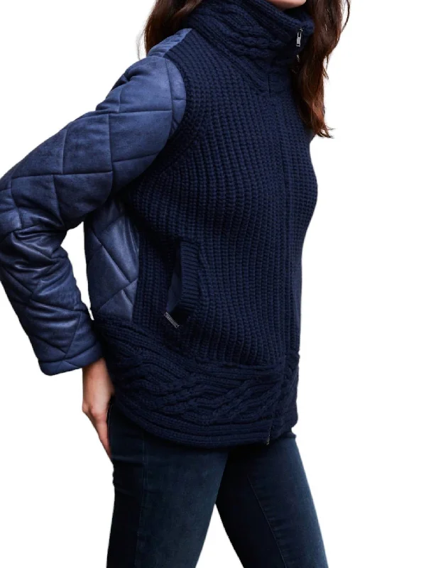 Elegant Design Cari Jacket In Marino Blue