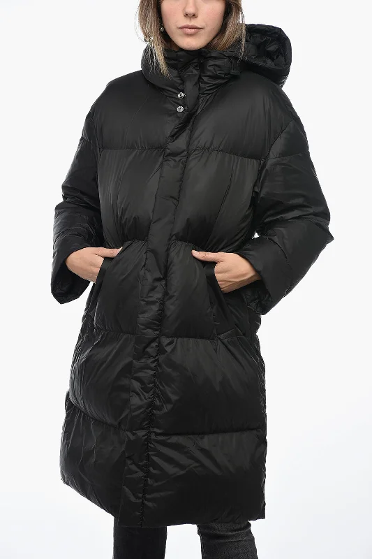 Simple Looks Diesel W-TAKRY Down Jacket with Embossed Logo