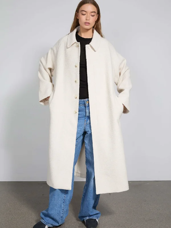 Party Wear JOEL BOUCLE COAT - CREME