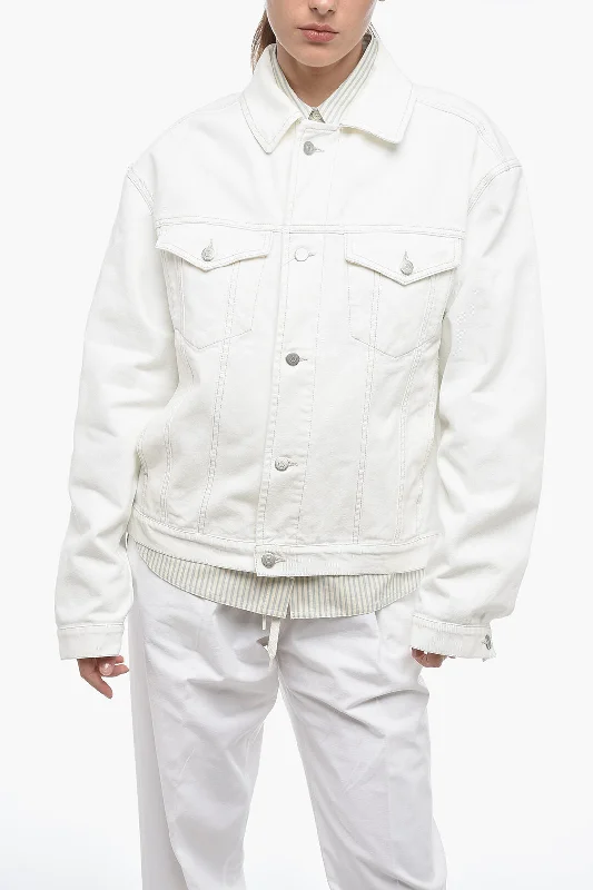 Sports Trend Maison Margiela MM1 Denim Jacket with Utility Breast-pockets