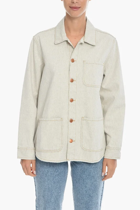 Versatile Items Samsoe Samsoe Denim ROSITTA Jacket with Breast Pocket