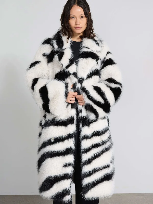 TIA COAT - ZEBRA