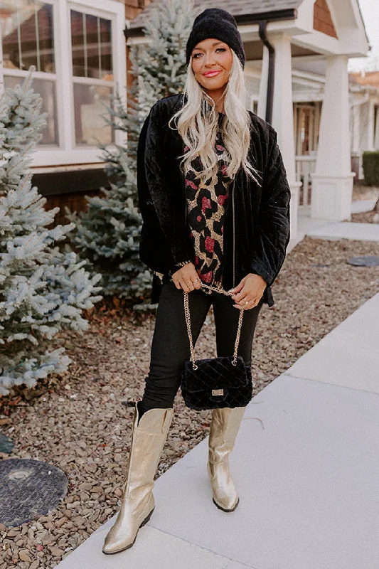 Relaxed Tops Winter Out West Velvet Jacket