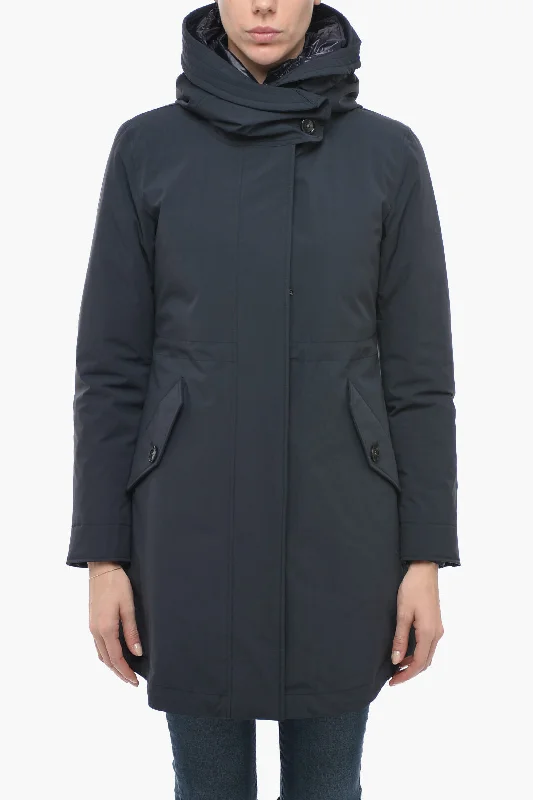 Comfortable Wear Woolrich MILITARY Long Parka with Inner Puffer Jacket
