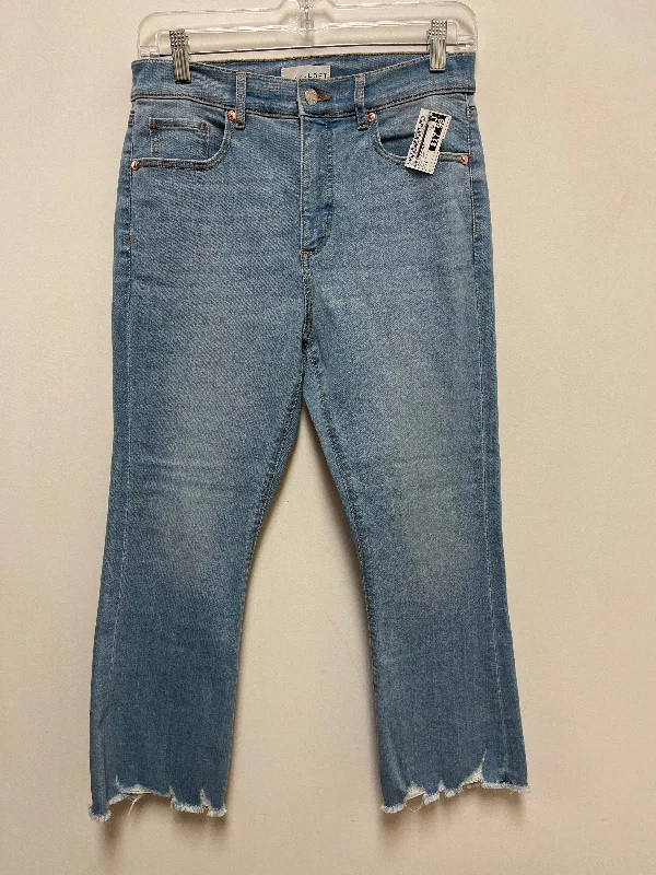 Jeans Cropped By Loft In Blue Denim, Size: 6