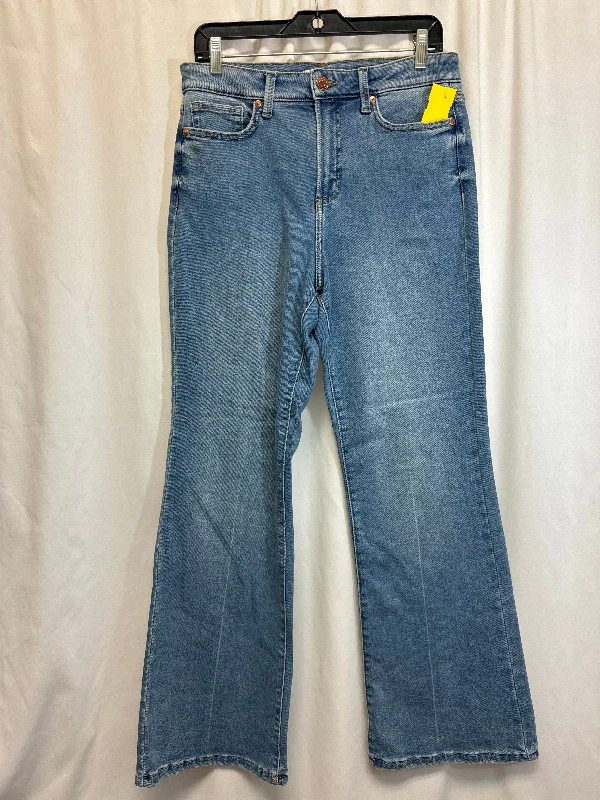 Jeans Flared By Lc Lauren Conrad In Blue Denim, Size: 10