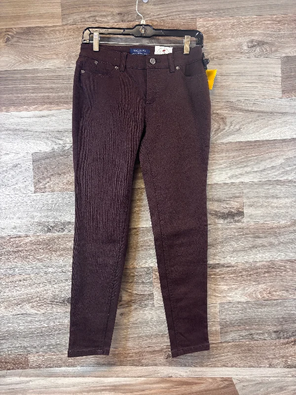 Jeans Jeggings By Talbots In Brown Denim, Size: 4p