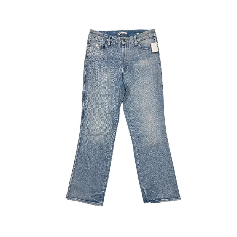 Relaxed Fashion Jeans Straight By Good American In Blue Denim, Size: 8