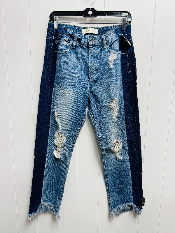 Jeans Straight By hidden  In Blue Denim, Size: 4