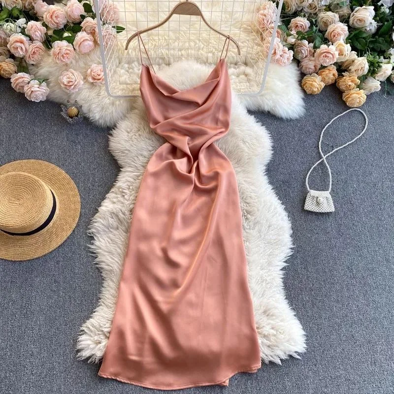 Clara Luxury Satin Dress