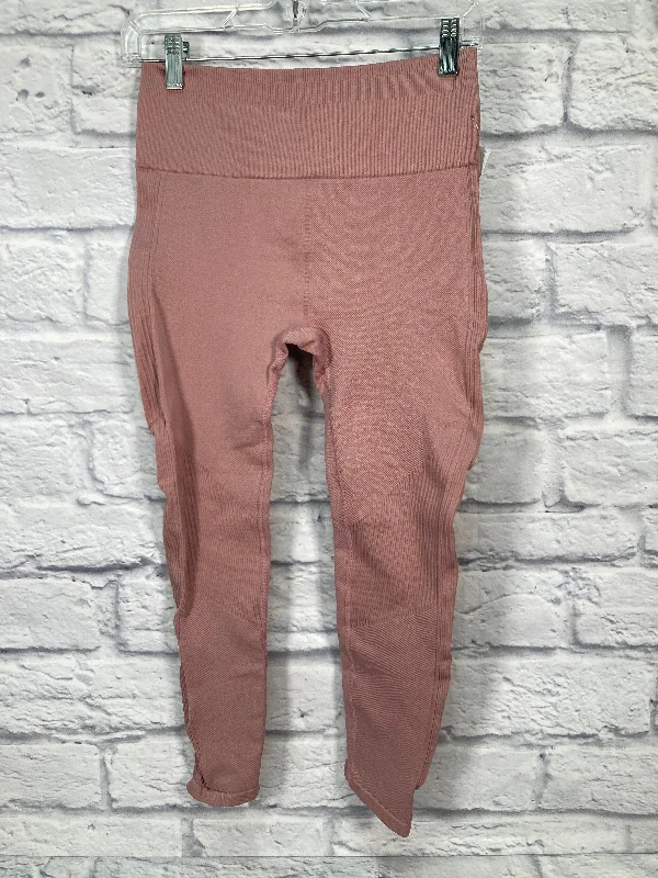High Street Fashion Pink Athletic Leggings Fabletics, Size M