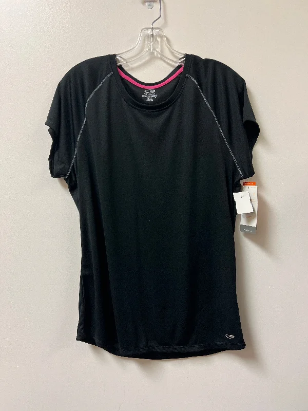 Athletic Top Short Sleeve By Champion In Black, Size: 2x