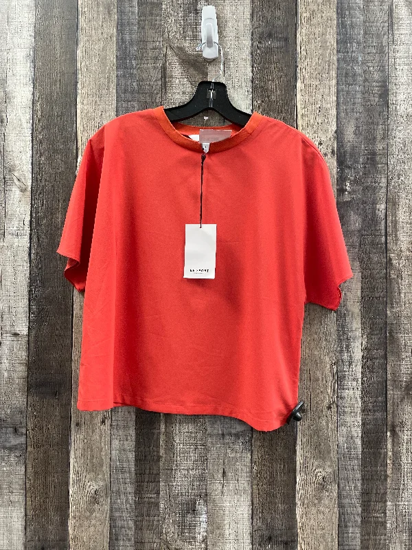 Athletic Top Short Sleeve By Cme In Orange, Size: S