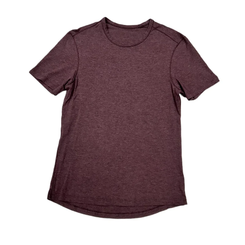 Athletic Top Short Sleeve By Lululemon In Purple, Size: S