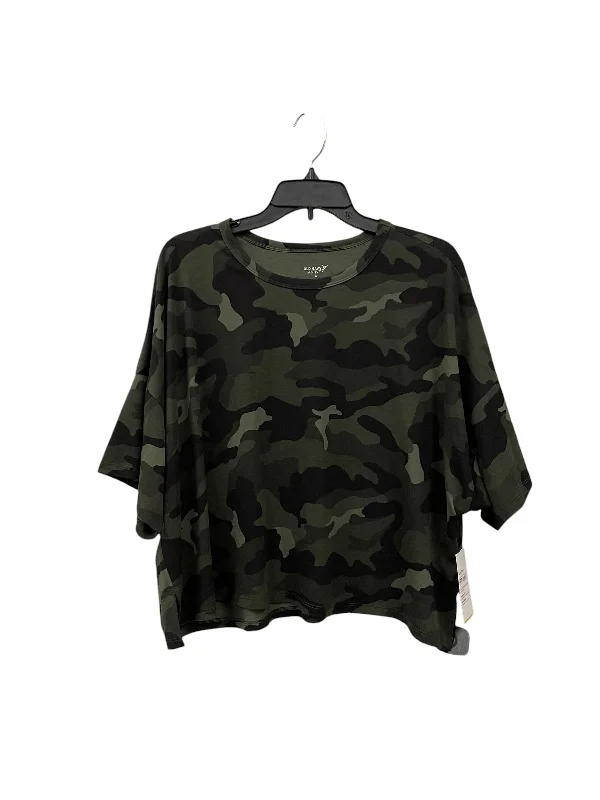 Athletic Top Short Sleeve By Old Navy In Camouflage Print, Size: Xl