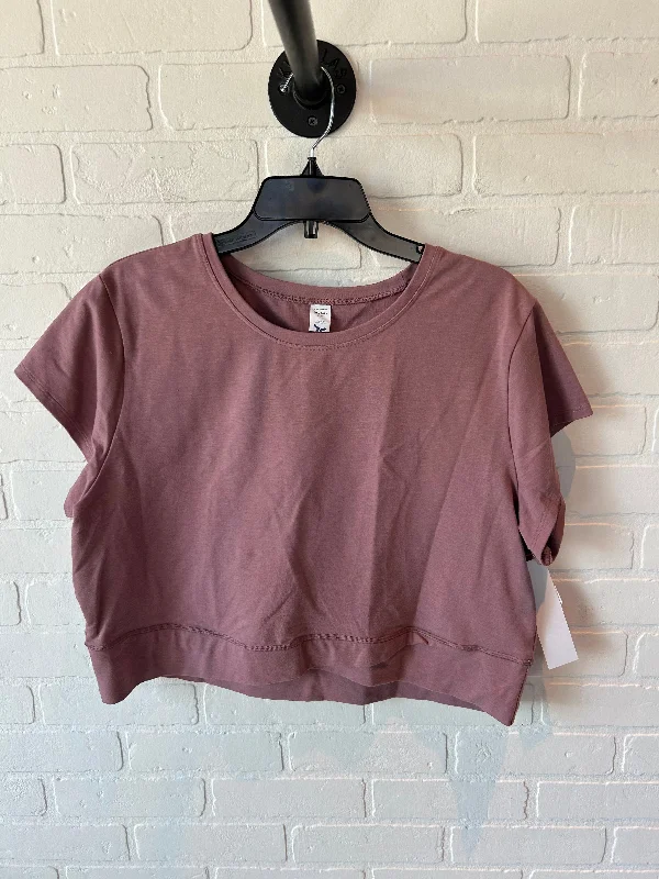 Athletic Top Short Sleeve By Old Navy In Pink, Size: Xxl