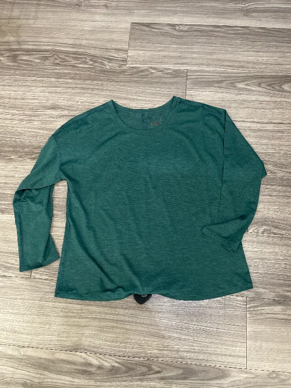 Athletic Top Short Sleeve By The North Face In Green, Size: L