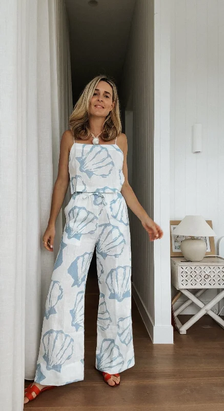 Designer Style Lottie Pants - Blue Shell