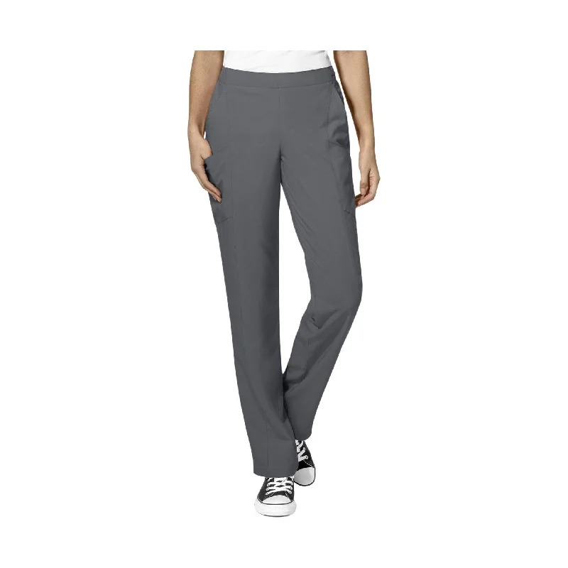 WonderWink Women's Full Elastic Scrubs Pants - Pewter - ONLINE STORE CREDIT/EXCHANGE ONLY