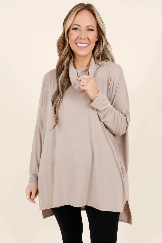 Closer To Your Heart Top, Ash Mocha