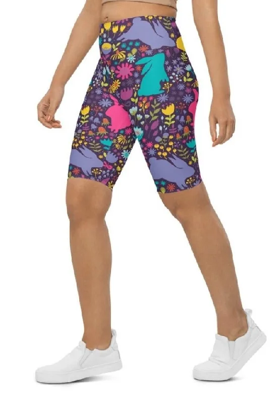 Easter Garden Biker Shorts