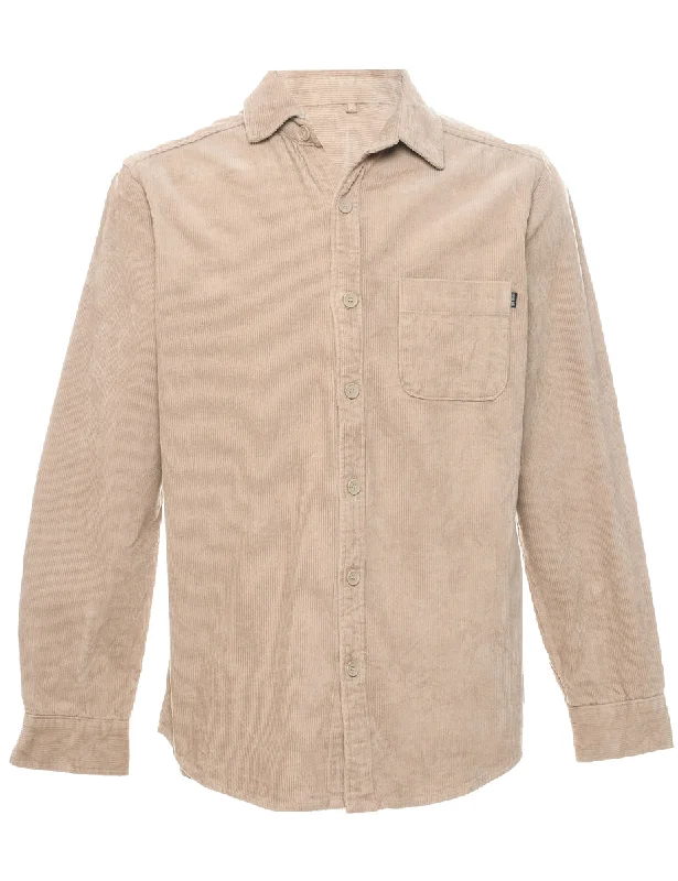 Light Brown Corduroy Shirt - L