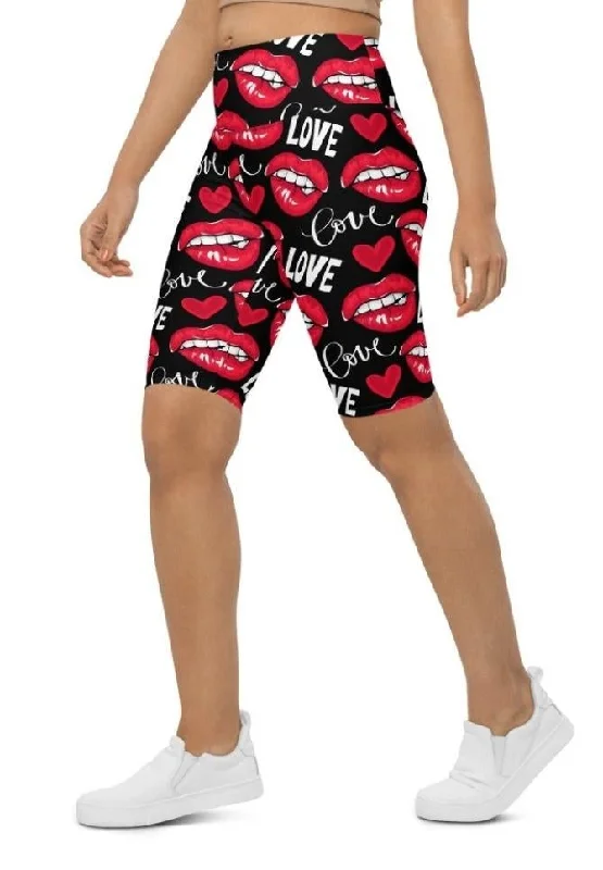 Love & Kisses Biker Shorts