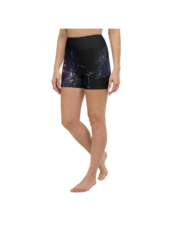 Mystic Feather Yoga Shorts