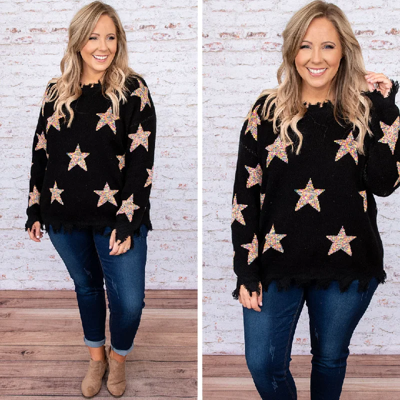 Starlight Swooning Sweater, Black