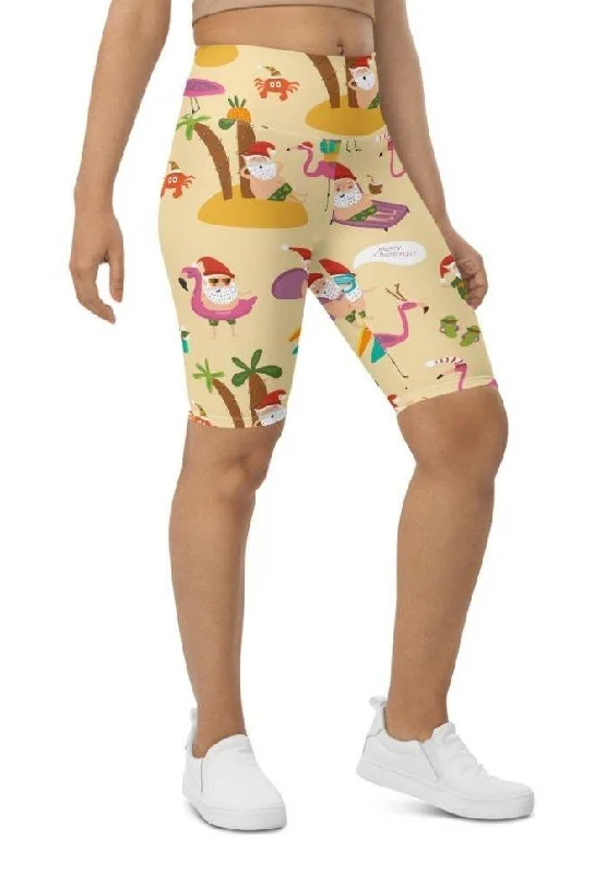 Advanced Customization Summery Christmas Biker Shorts