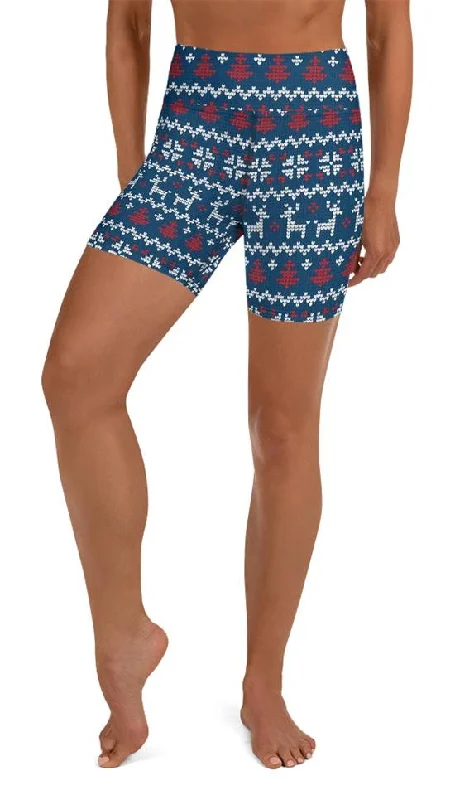 Ugly Christmas Yoga Shorts