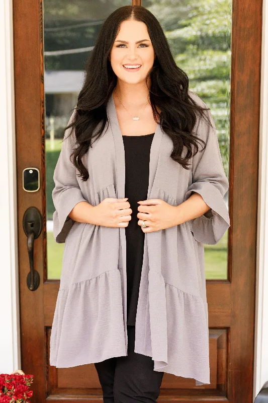 Under The Moon Cardigan, Gray